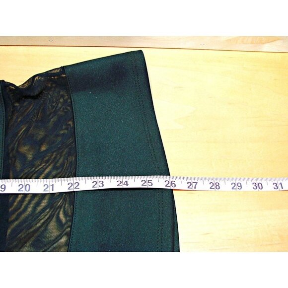 Brat Star Womens Black Elastic Waist Lace Strip Pull On Flare Satin Skirt Small - Picture 7 of 10